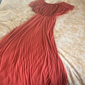 Vintage Rust Maxi Dress